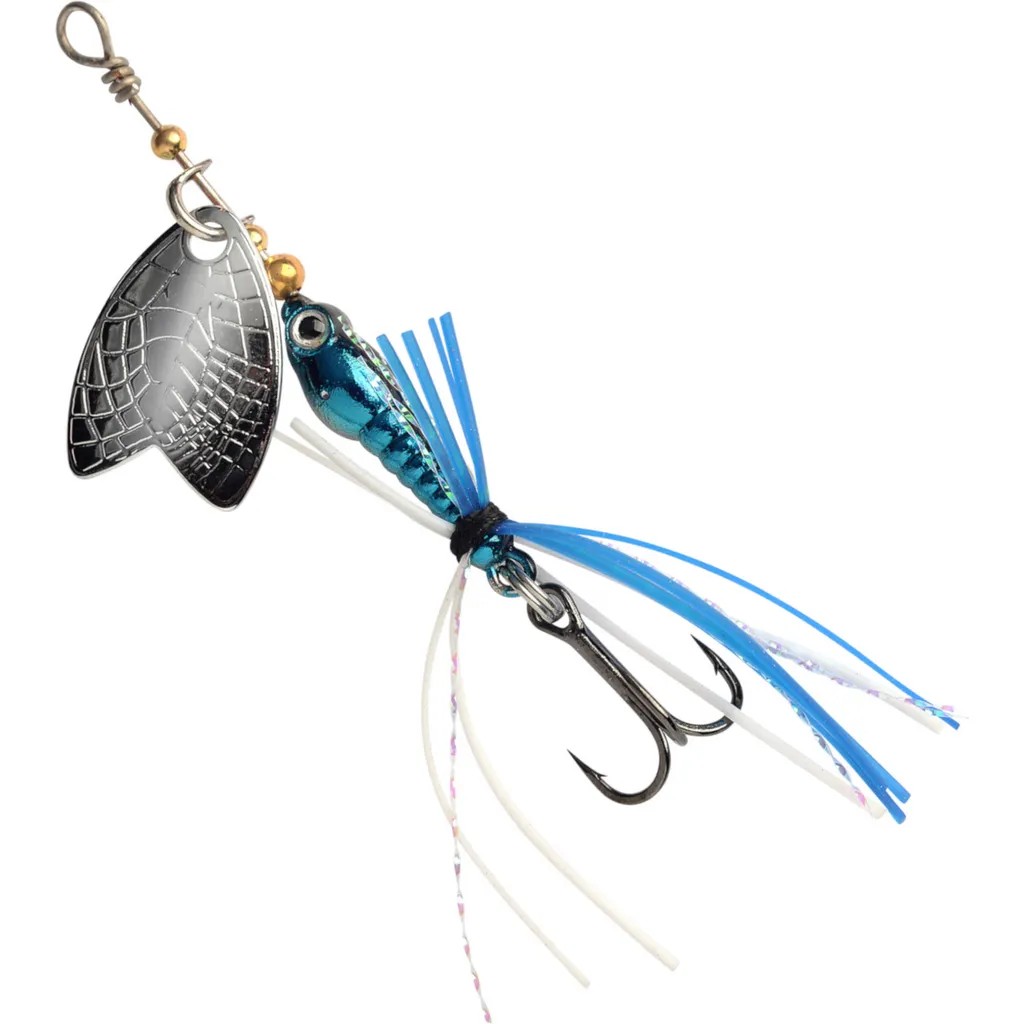 Spro Larva Mayfly Micro Spinner Inline-Spinner 5cm 4g Chrome Blue