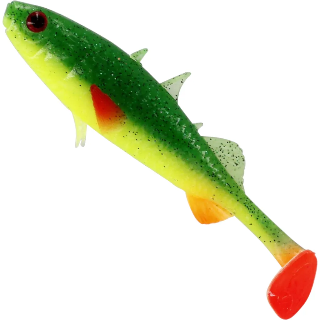 Westin Stanley the Stickleback Shadtail Gummifisch 9cm 7g Fireflake
