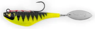 Black Cat Mad Flash Spin Tail Catfish Lure & Teaser 14cm 82g Shock Perch