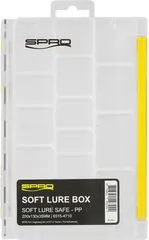 Spro Double Box Soft Lure Tackle Box 2 Compartments Clip
