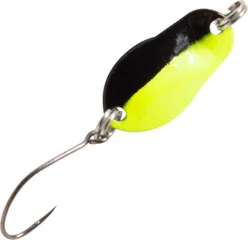 FTM Spoon Track 1.9cm 0.7g Schwarz Chartreuse/Weiß