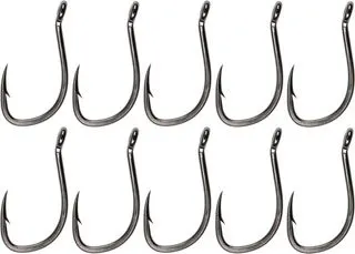 Fox Stiff Rig Beaked Carp Haken 6 Micro Barbed Black Nickel