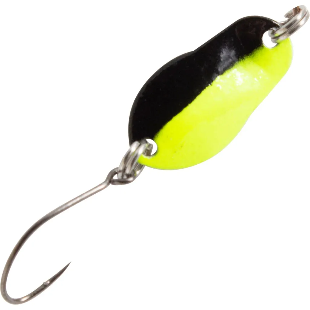 FTM Spoon Track Blinker 0,7g 1,9cm Schwarz Chartreuse Weiß