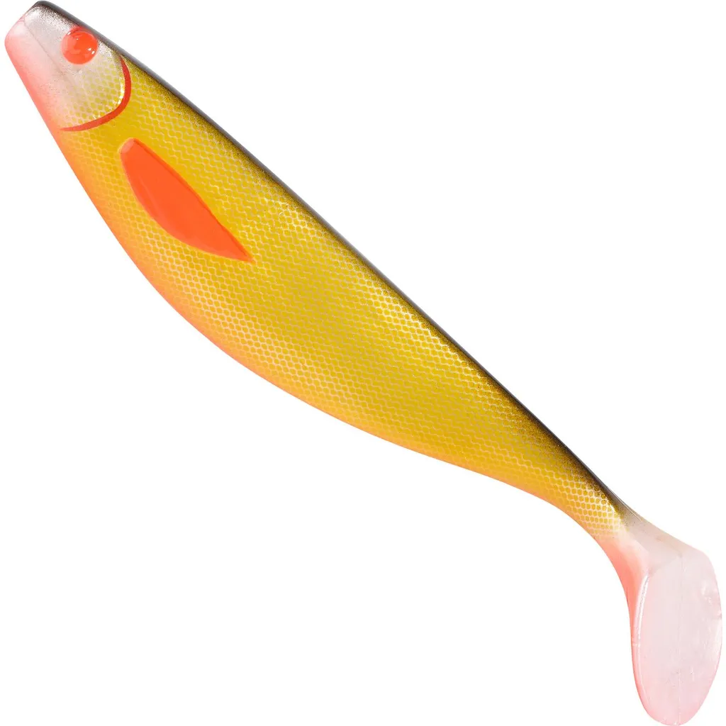 Balzer Shirasu Booster Shad Gummiköder 6cm Amber