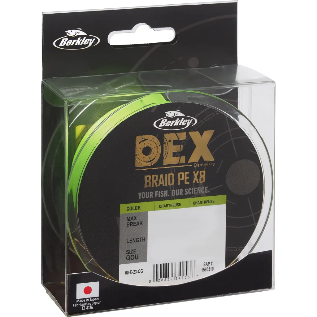 Berkley DEX x8 0.04mm 4.1kg 300m Char