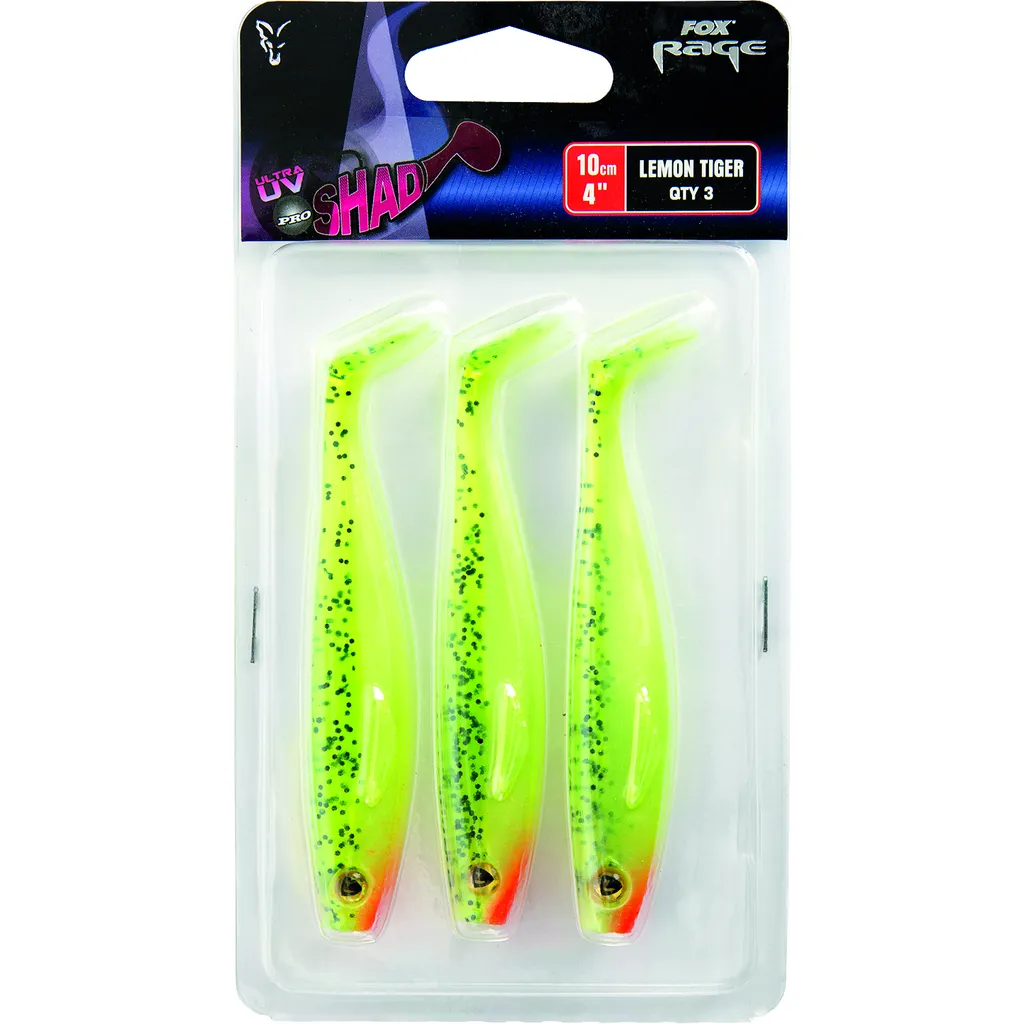 Fox Rage Pro Shad Packs 18cm UV Lemontiger