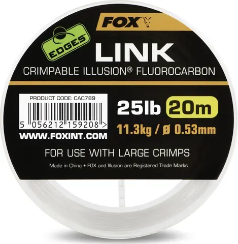 Fox Edges Link Illusion Fluorocarbon 0.53mm 11.3kg 20m Transparent