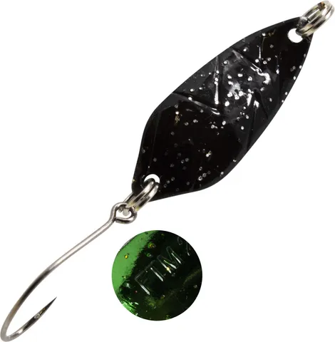 FTM Spoon Strike 2.1g Schwarz Mit Glitter / Grün Mit Glitter