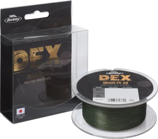 Berkley DEX x8 0.12mm 300m 9.0kg Moss Green