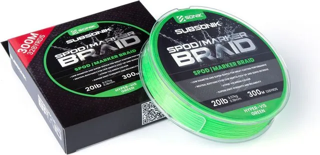 Sonik Spod/Marker Braid 0.18mm 9.07kg 300m Green