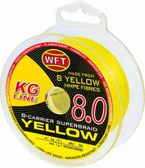 WFT KG Geflochtene Schnur 0.12mm 15kg 150m Yellow