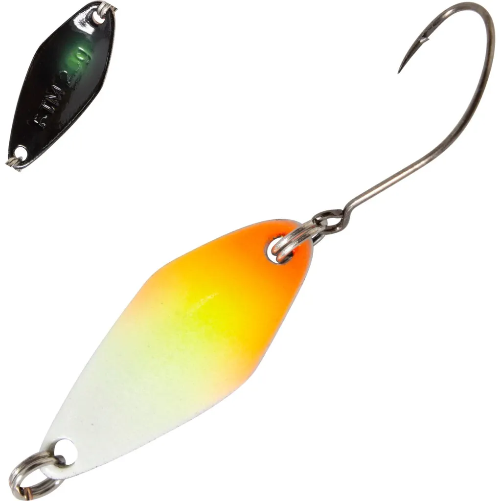FTM Spoon Tremo 2.9cm 2.3g Weiß-Gelb-Orange/Schwarz Grüner Punkt