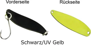 FTM Spoon Hammer 3.3cm 2.4g Schwarz/UV Gelb