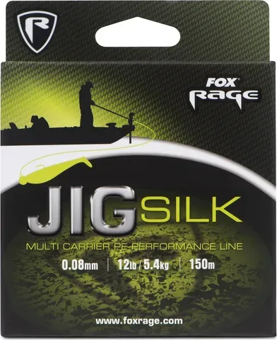 Fox Rage Jig Silk Braided Line 0.08mm 5.4kg 120m Fluro Green