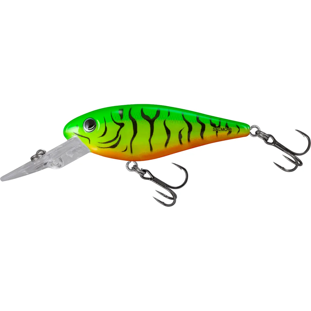 Salmo Rattlin’ Executors SDR Crankbait 7cm 8g Clear Green Tiger