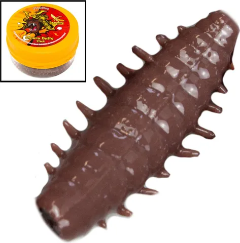 FTM Omura Baits Okto Banane Gummimaden 3cm Dunkelbraun