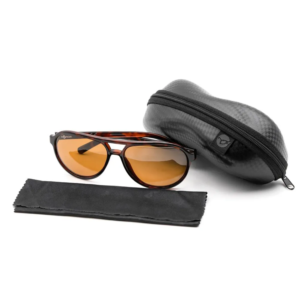Korda Sunglasses Aviator Tortoise Frame Brown