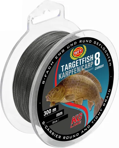 WFT TF8 Karpfen Geflochtene Schnur 0.22mm 300m 20kg Black