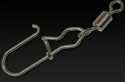 Fox Rage Surefit Snap Swivels 1/0 27kg 10Pcs Black Nickle