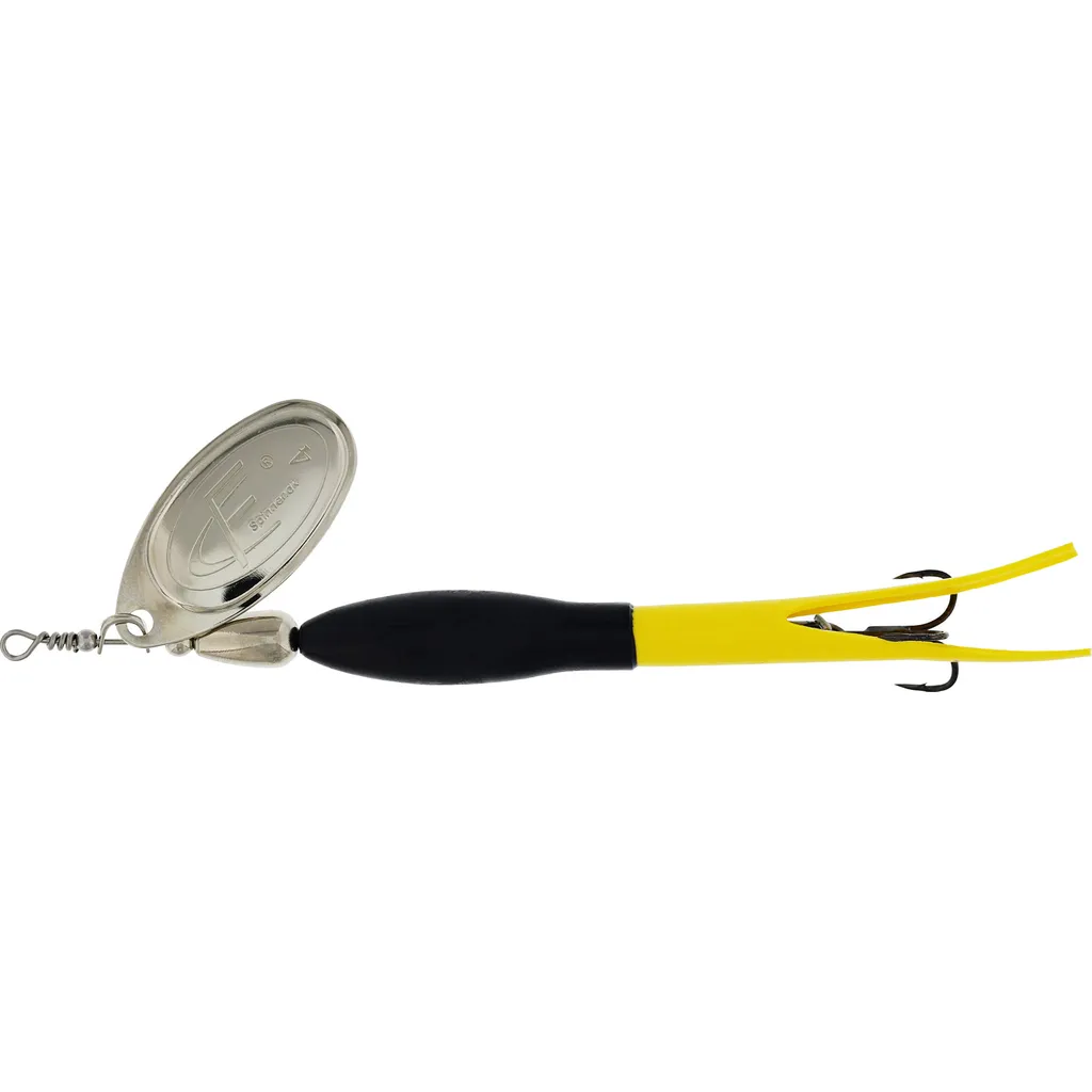 Westin FC Downstream Spinner #4 25g Black / Flouro Yellow Silver Blade