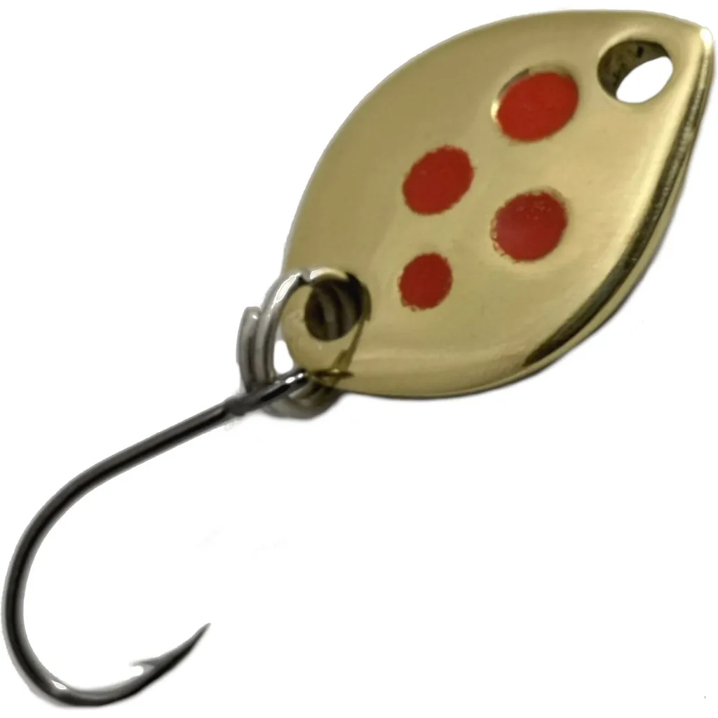 Troutwerk Spoon Blinker Goldfarben/Rote Punkte