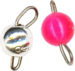 FTM Omura Tungsten Cheburashka Jig Heads 0.6g pink/silberfarben